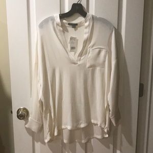 Vince 100% silk blouse top style V014810457